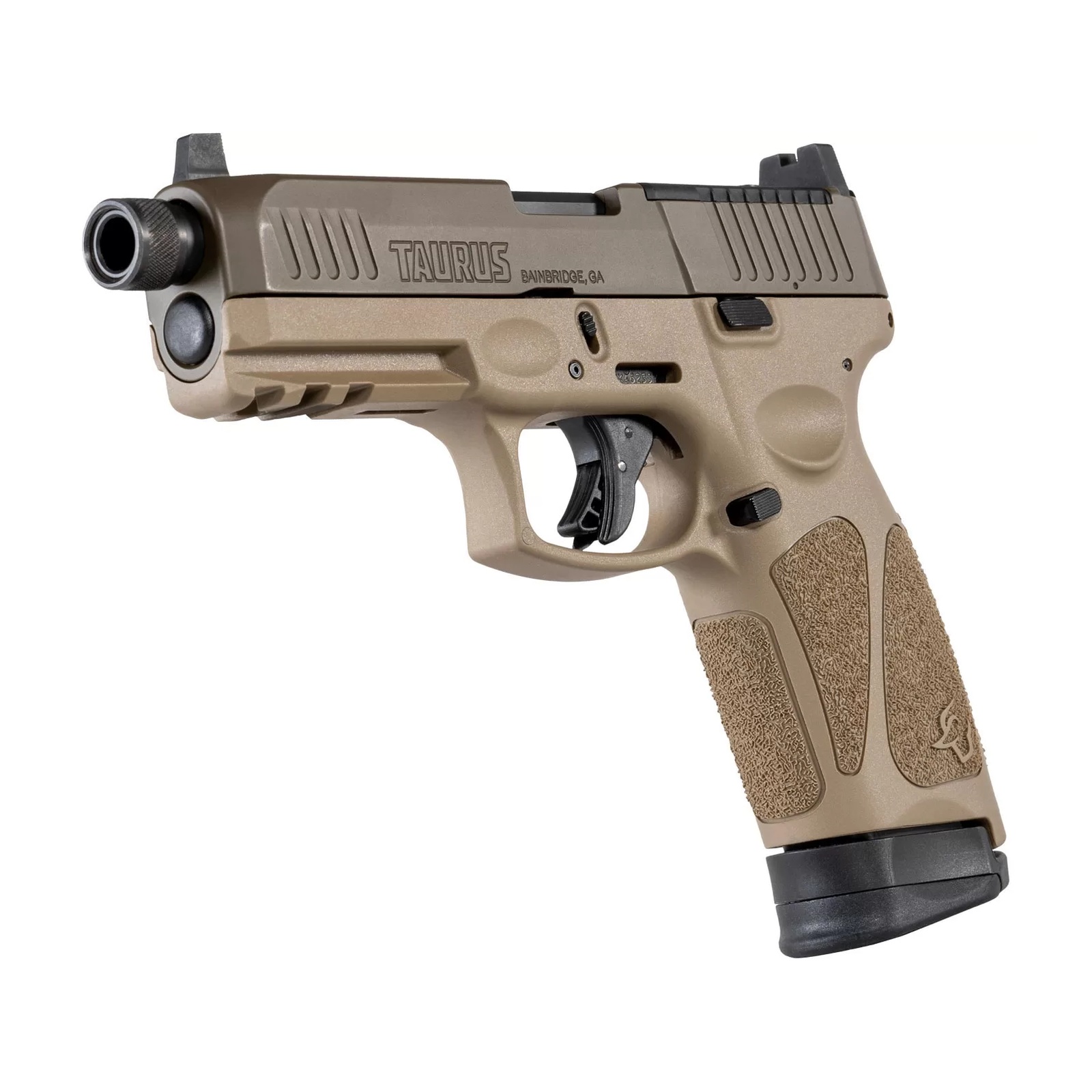 Pistola Taurus G3TACT Calibre 9 mm Cano 4,5" Carb. P.Cerakote (FDE) - Imagem 3