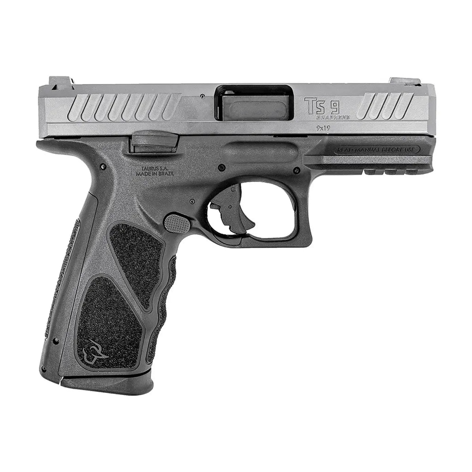 Pistola Taurus TS9 Calibre 9 mm Cano 4" Carbono Cerakote Graf. - Grafeno - Ambidestro