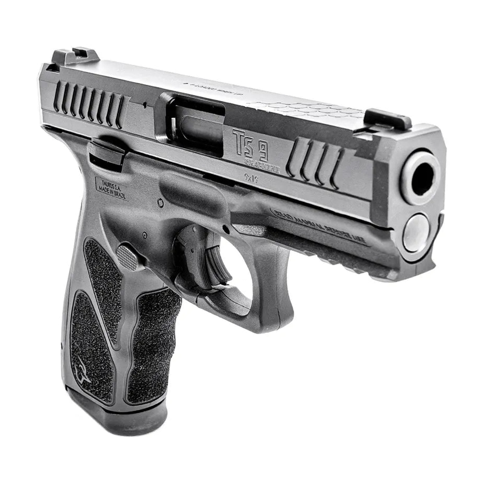 Pistola Taurus TS9 Calibre 9 mm Cano 4" Carbono Cerakote Graf. - Grafeno - Ambidestro - Imagem 4