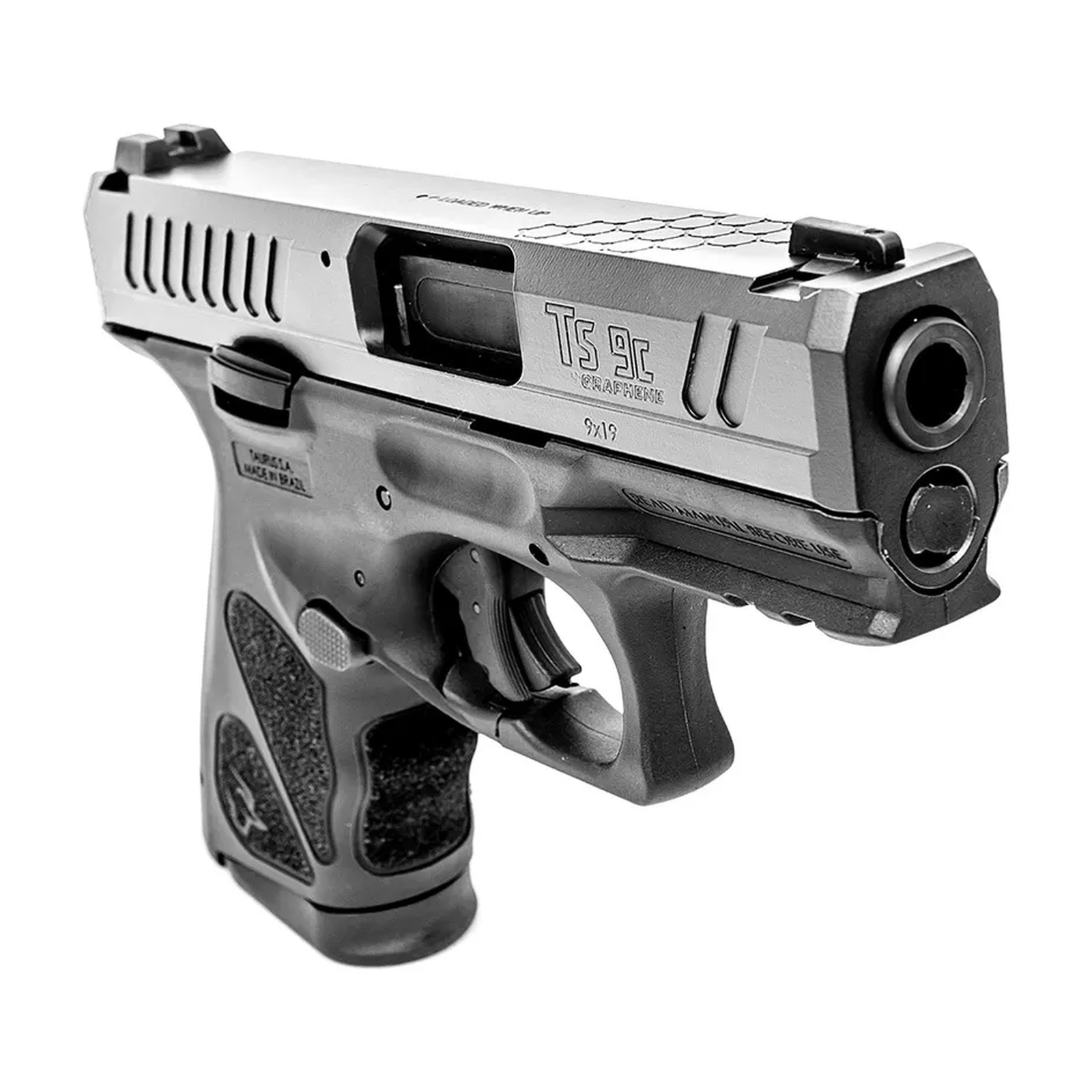 Pistola Taurus TS9C Calibre 9 mm Cano 3,7" Carbono Cerakote Graf. - Grafeno - Ambidestro - Imagem 3