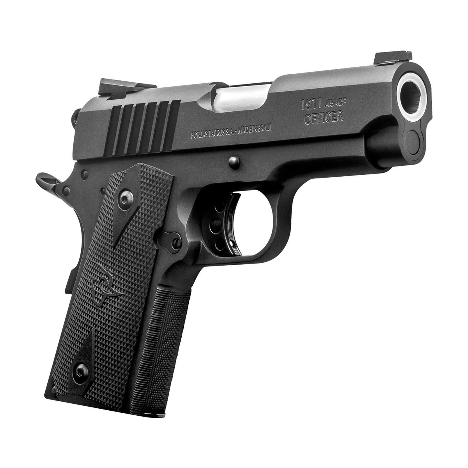 Pistola Taurus PT1911 OFF Calibre .45 ACP Cano 3,5" Carbono Fosco - Officer - Imagem 3
