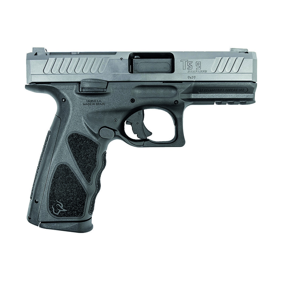 Pistola Taurus TS9 Calibre 9 mm Cano 4" Cerakote Elite Gray - Grafeno - Ambidestro - Toro