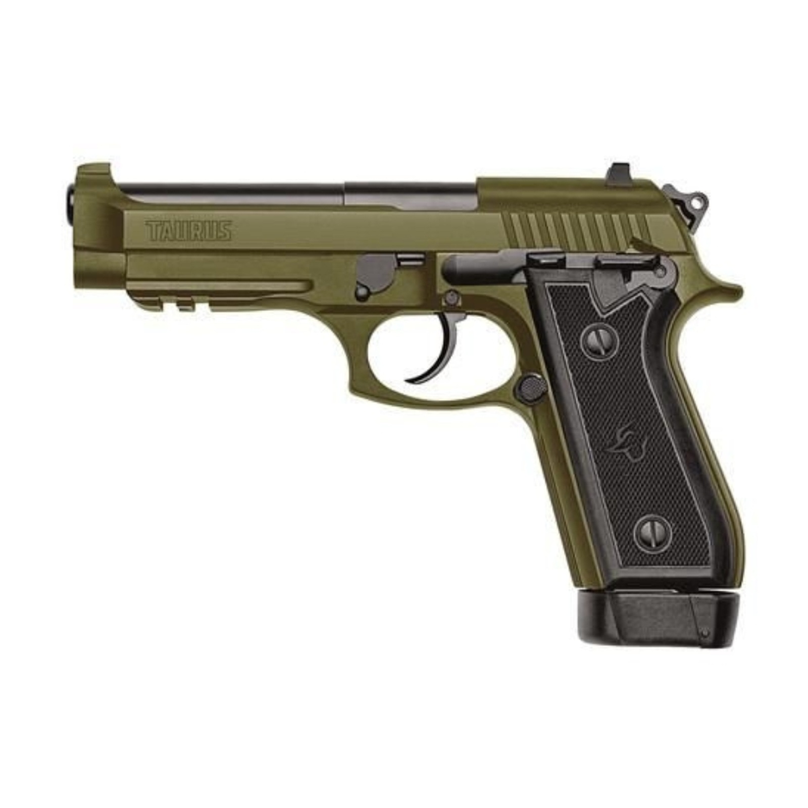 Pistola Taurus 59S Calibre .380 ACP Cano 5.2" Carb. P.Cerakote - OD Green - Imagem 3