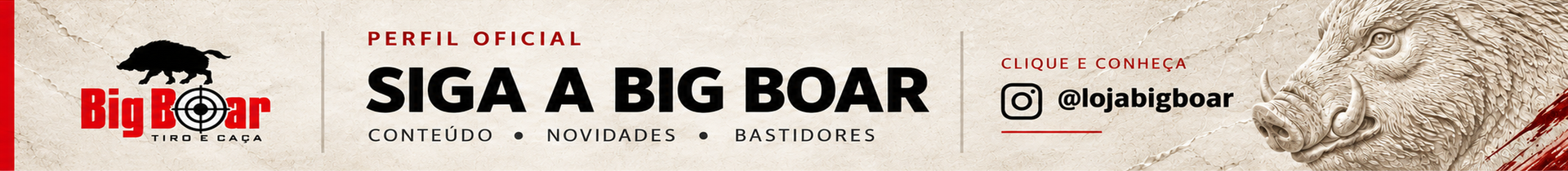 Siga a Big Boar no Instagram: conteúdo, novidades e bastidores